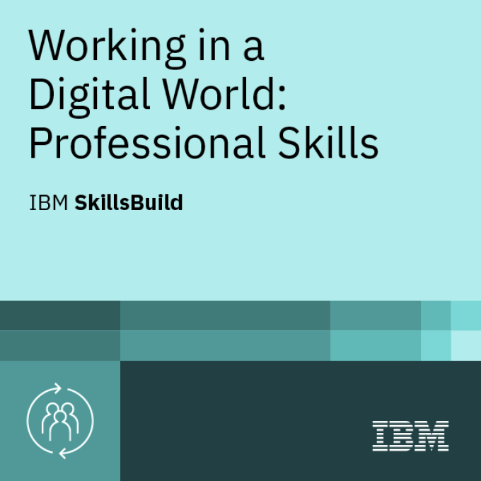 شارة Working in a Digital World من IBM SkillsBuild