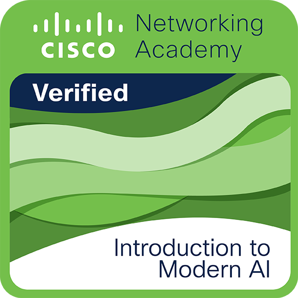 شارة Introduction to Modern AI من Cisco Networking Academy